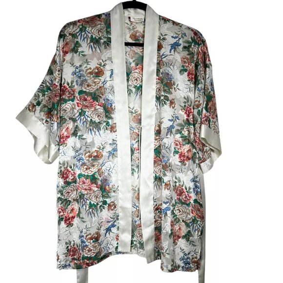 Victoria's Secret Other - Vintage Victoria's Secret Women's Gold Label Floral Kimono Robe One Size